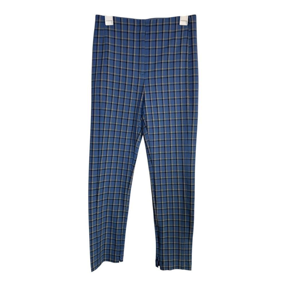 Ann Taylor Blue Plaid Slim Pants